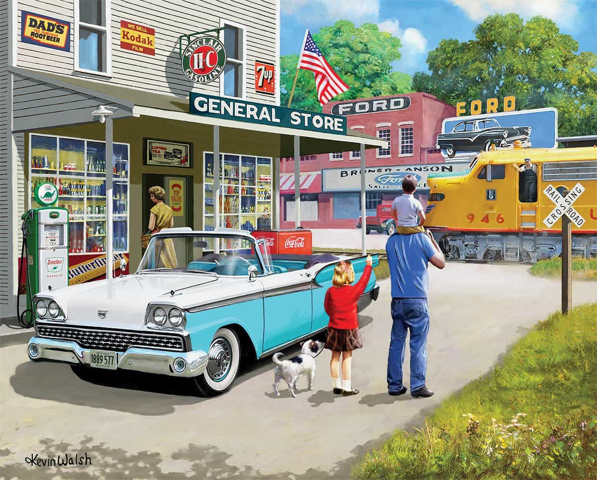 Set of 3: Artist Kevin Walsh - Classic Cars Bundle 1000 piece