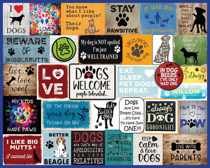 I Love Dogs (1926pz) - 1000 Piece Jigsaw Puzzle