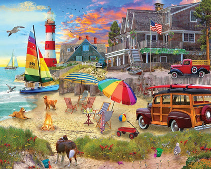 Set of 4: Artist David Maclean - Coastal Retreats Bundle 1000 piece