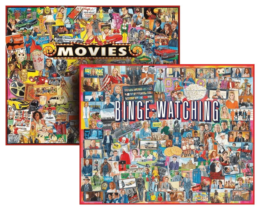Set of 2: Artist Jim Mellett- Pop Culture Bundle 1000 piece